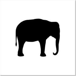 Asian Elephant Silhouette Posters and Art